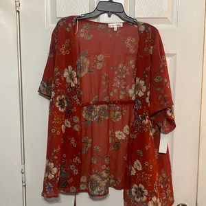 NWT. Ladies light weight summer cardigan size XL.